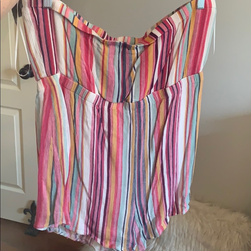 Striped romper